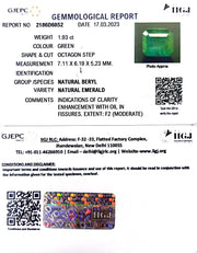 1.93/CT Natural Panna Stone with Govt. Lab Certificate (23310)